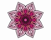 Mandala de flor sencilla