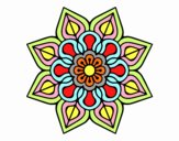 Mandala de flor sencilla