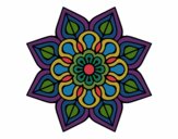 Mandala de flor sencilla