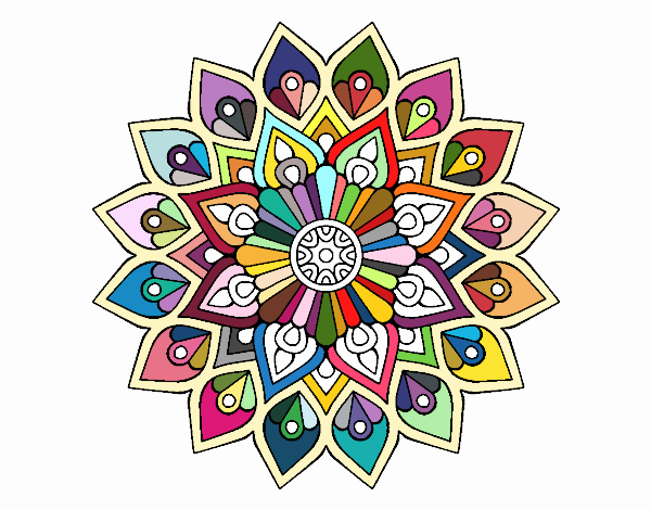 Mandala destello creciente