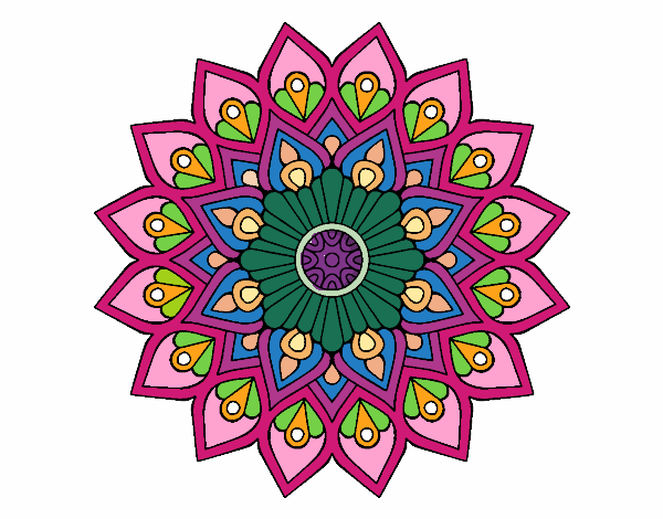 Mandala destello creciente