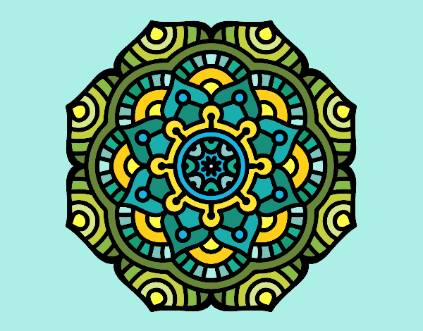 Mandala flor conceptual