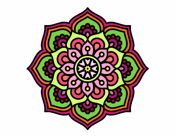 Mandala flor de la concentración