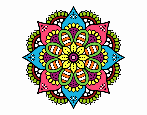 Mandala flor de primavera