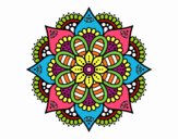 Mandala flor de primavera