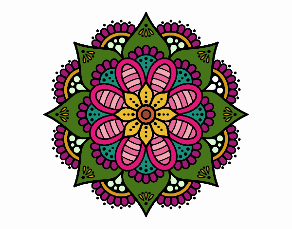 Mandala flor de primavera