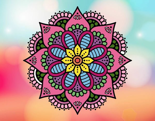 Mandala flor de primavera