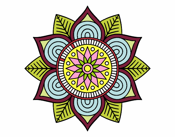 Mandala flor estelar