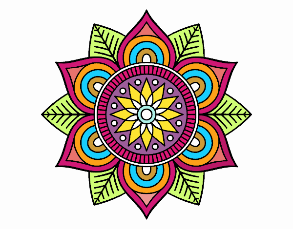 Mandala flor estelar