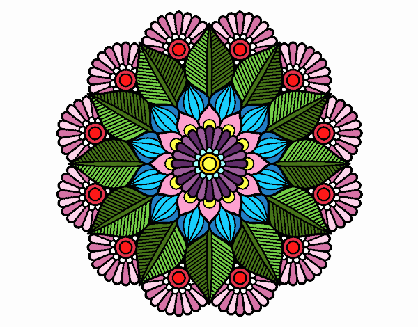 Mandala jardín vegetal