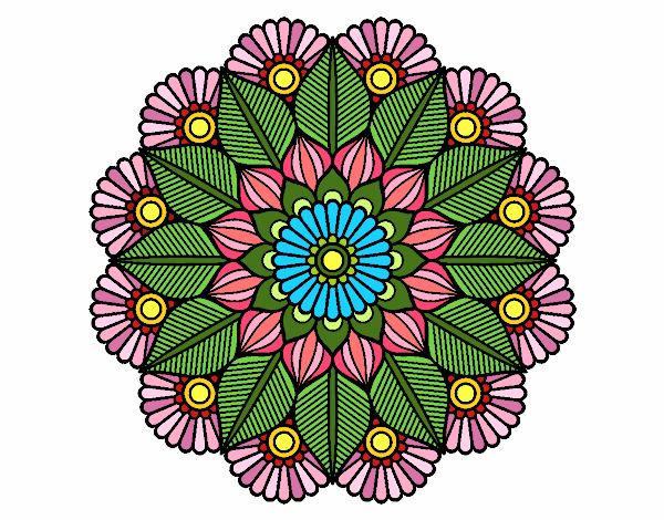 Mandala jardín vegetal