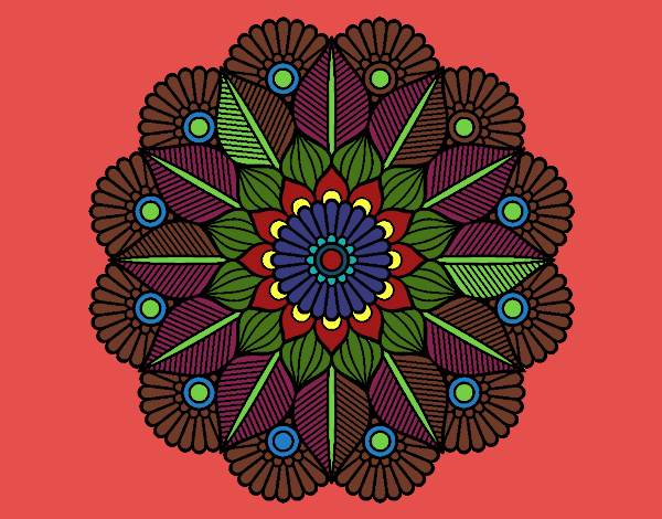 Mandala jardín vegetal