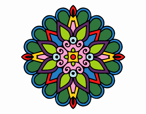 Un mandala estilo árabe