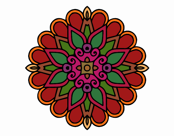 Un mandala estilo árabe