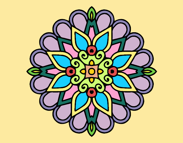 Un mandala estilo árabe