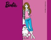 Barbie con cazadora de cuadros