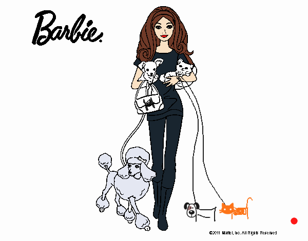 Barbie con sus mascotas