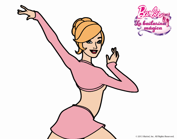 Barbie en postura de ballet