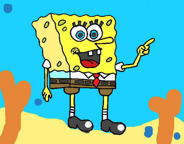 bob esponja en el mar