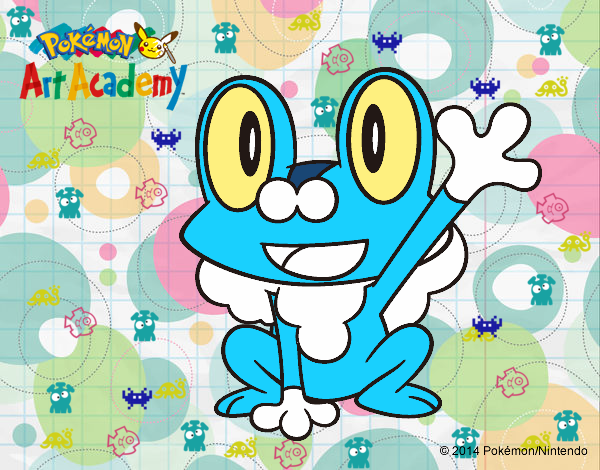 Froakie saludando