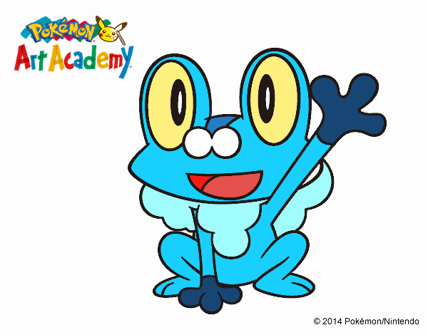 Froakie saludando