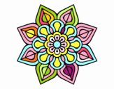 Mandala de flor sencilla