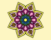 Mandala de flor sencilla