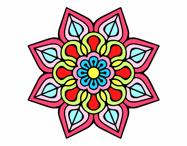 Mandala de flor sencilla