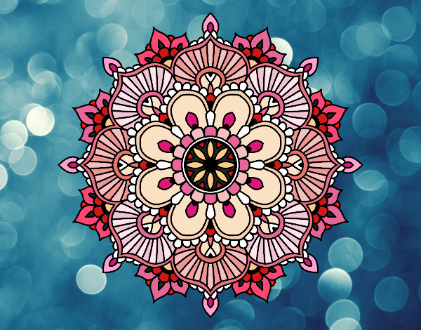 Mandala destello floral