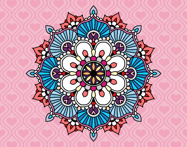 Mandala destello floral