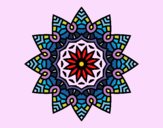 Mandala estrella floral