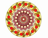 Mandala flor con círculos