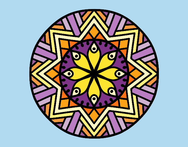 Mandala flor de bambú