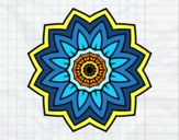 Mandala flor de girasol