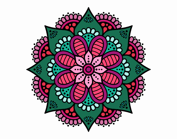 Mandala flor de primavera