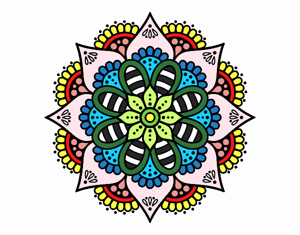 Mandala flor de primavera