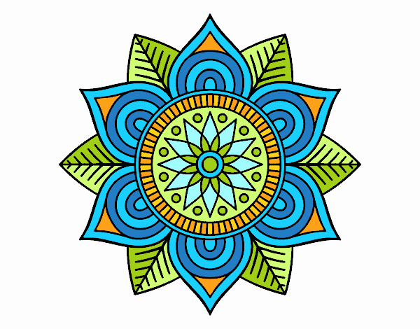 Mandala flor estelar