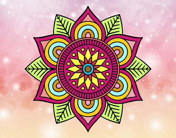 Mandala flor estelar