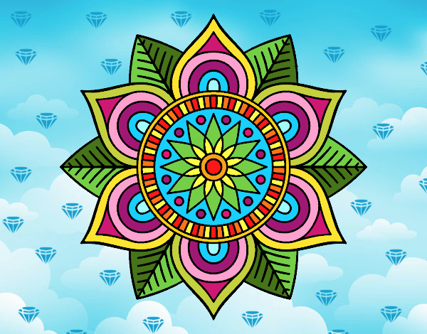 Mandala flor estelar