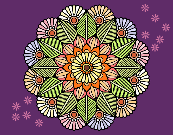 Mandala jardín vegetal