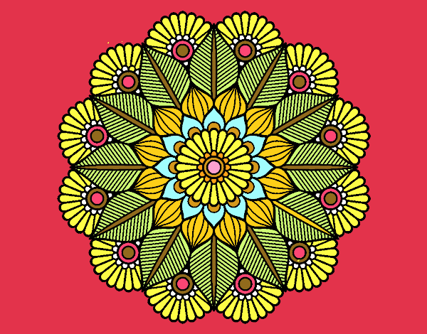 Mandala jardín vegetal