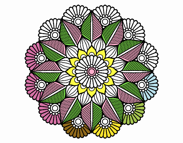 Mandala jardín vegetal