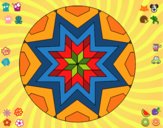 Mandala mosaico estrella