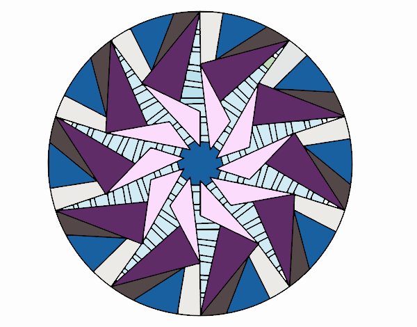 Mandala sol triangular