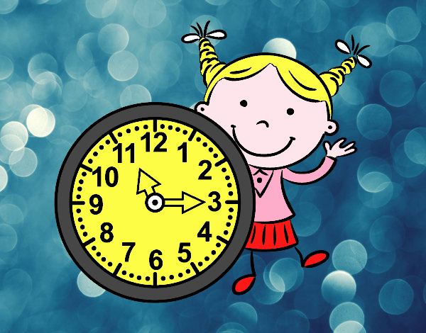 Niña con reloj