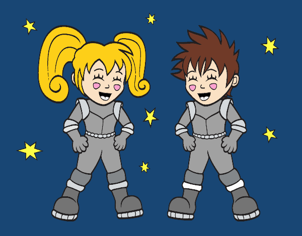 Niños astronautas