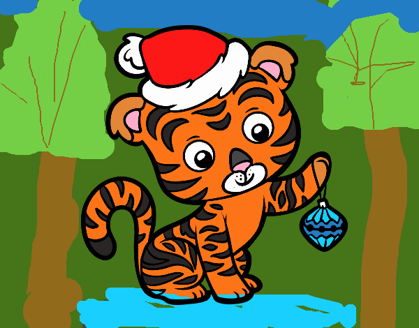 Tigre navideño