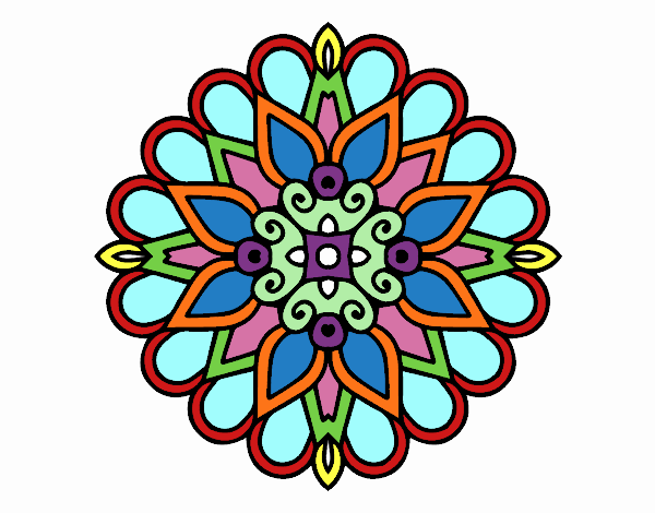 Un mandala estilo árabe