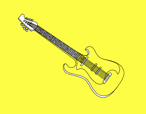 Una guitarra eléctrica