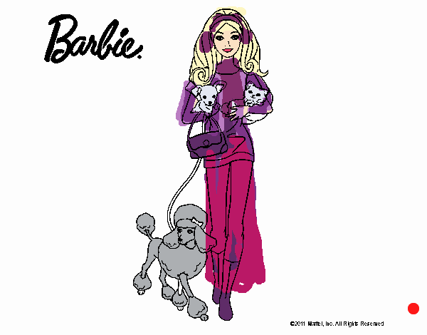 Barbie con sus mascotas